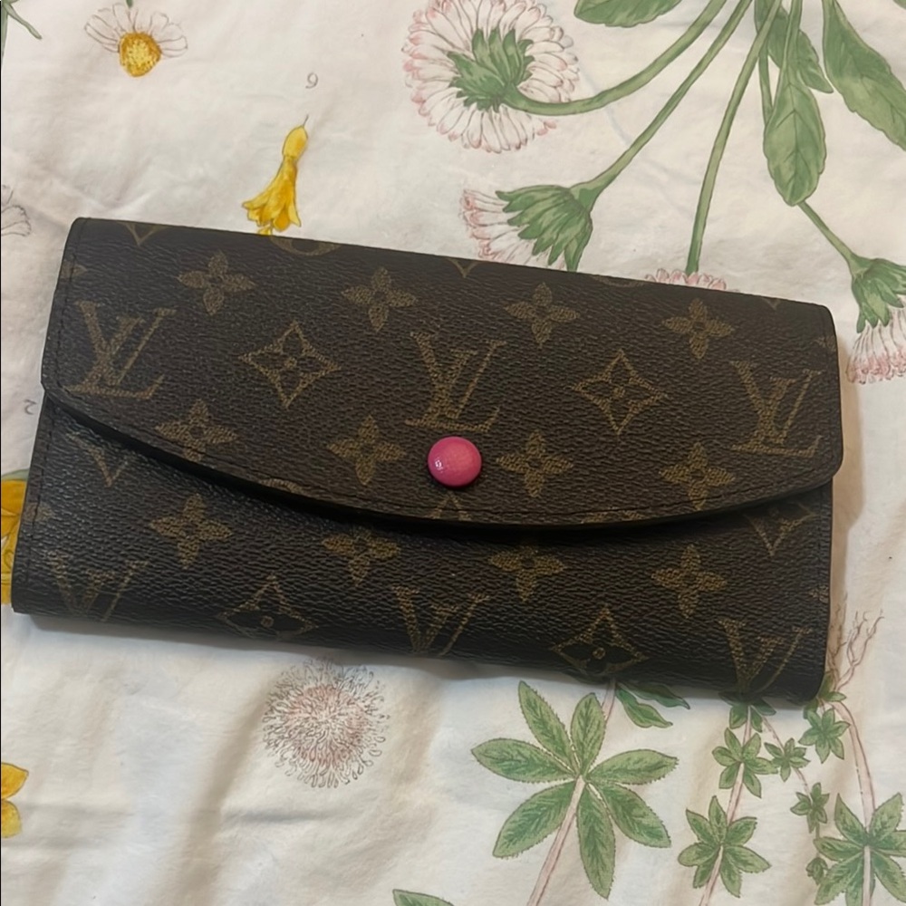 LV Brown and Pink Monogram Wallet